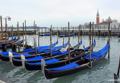 Fototapeta vliesov 145 x 100, 34081600 - Italy, Venice gondola parking at sunset