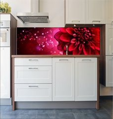 Fototapeta do kuchyn flie 180 x 60  Dahlia Autumn flower design, 180 x 60 cm