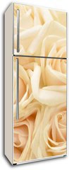 Samolepka na lednici flie 80 x 200, 34255853 - Beautiful white rose background - Krsn pozad bl re