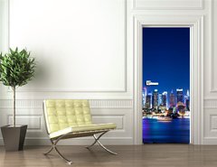 Samolepka na dvee flie 90 x 220  New York Manhattan skyline, 90 x 220 cm