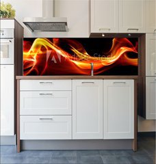 Fototapeta do kuchyn flie 180 x 60  Flame abstract, 180 x 60 cm
