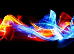 Samolepka fólie 100 x 73, 34703114 - Fire and ice - Ohe a led