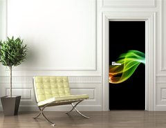 Samolepka na dvee flie 90 x 220  Colorful smoke, 90 x 220 cm