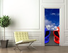 Samolepka na dveře fólie 90 x 220, 3474672 - duel - souboj