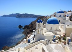 Fototapeta vliesov 100 x 73, 34918746 - Grce - Santorin (Eglise   Oia)