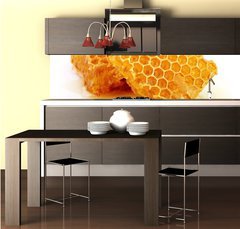 Fototapeta do kuchyn flie 260 x 60  Honeycomb, 260 x 60 cm