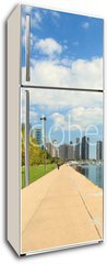 Samolepka na lednici flie 80 x 200  Lake Michigan lakeshore trail in Chicago, 80 x 200 cm