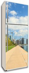 Samolepka na lednici flie 80 x 200  Lake Michigan lakeshore trail in Chicago, 80 x 200 cm