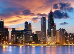 Fototapeta160 x 116  Chicago Skyline, 160 x 116 cm