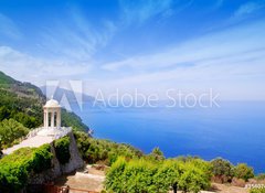 Samolepka flie 100 x 73, 35407410 - es Galliner gazebo in Son Marroig over Majorca sea