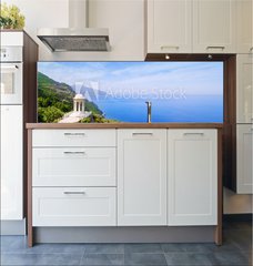 Fototapeta do kuchyn flie 180 x 60, 35407410 - es Galliner gazebo in Son Marroig over Majorca sea