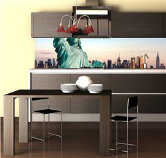 Fototapeta do kuchyn flie 260 x 60  New York statue de la Libert, 260 x 60 cm