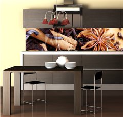 Fototapeta do kuchyn flie 260 x 60  Orientalische Gewrze, 260 x 60 cm