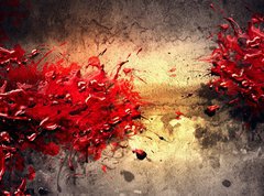 Samolepka flie 270 x 200, 35463100 - Paint Splatter