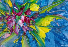 Samolepka flie 145 x 100  Abstract art, 145 x 100 cm