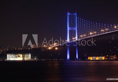 Fototapeta184 x 128  The Bosporus Bridge with Beylerbeyi Palace, Istanbul., 184 x 128 cm