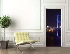 Samolepka na dvee flie 90 x 220  The Bosporus Bridge with Beylerbeyi Palace, Istanbul., 90 x 220 cm