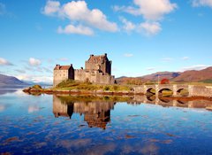 Samolepka flie 100 x 73, 35636521 - Eilean Donan Castle, Highlands, Scotland - Hrad Eilean Donan, Vysoiny, Skotsko