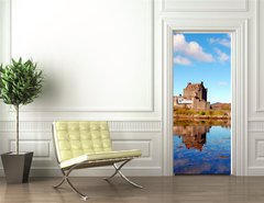 Samolepka na dvee flie 90 x 220, 35636521 - Eilean Donan Castle, Highlands, Scotland