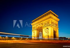 Samolepka flie 145 x 100  Arc de Triomphe Champs Elyses Paris France, 145 x 100 cm