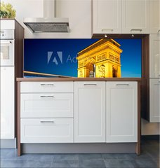 Fototapeta do kuchyn flie 180 x 60, 35687820 - Arc de Triomphe Champs Elyses Paris France