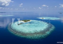 Fototapeta papr 184 x 128, 35754955 - Resort On Coral Reef