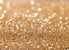 Samolepka flie 100 x 73, 35846990 - gold twinkled background - christmas