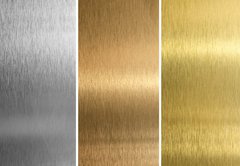Samolepka flie 145 x 100  Aluminum, bronze and brass stitched textures, 145 x 100 cm