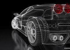 Fototapeta200 x 144  Sport car, 200 x 144 cm