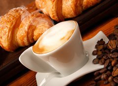 Fototapeta pltno 240 x 174, 36105729 - Cappuccino e brioches