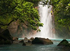 Samolepka flie 270 x 200, 36343105 - Celestial blue waterfall
