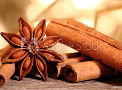 Fototapeta pltno 330 x 244, 36393368 - Sternanis und Zimtstangen