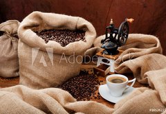 Samolepka flie 145 x 100, 36526227 - Coffee still life