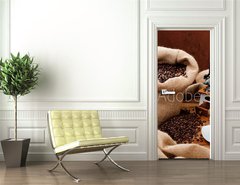Samolepka na dvee flie 90 x 220, 36526227 - Coffee still life