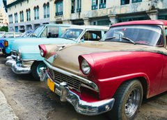 Samolepka flie 200 x 144, 36605384 - Havana, Cuba. Street scene with old cars.