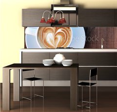 Fototapeta do kuchyn flie 260 x 60, 36802693 - cup of coffee