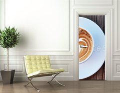 Samolepka na dvee flie 90 x 220, 36802693 - cup of coffee