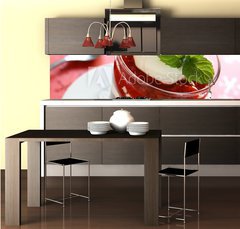 Fototapeta do kuchyn flie 260 x 60, 36810911 - Chocolate Pudding Parfait
