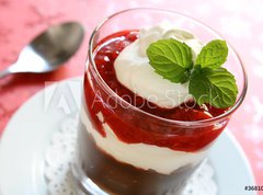 Samolepka flie 270 x 200, 36810911 - Chocolate Pudding Parfait