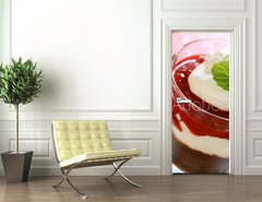 Samolepka na dvee flie 90 x 220, 36810911 - Chocolate Pudding Parfait