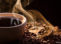 Fototapeta160 x 116  Coffee, smoke and seeds, 160 x 116 cm