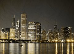 Samolepka fólie 100 x 73, 36872589 - Vintage Design: Chicago