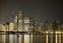 Fototapeta145 x 100  Vintage Design: Chicago, 145 x 100 cm