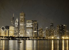 Fototapeta160 x 116  Vintage Design: Chicago, 160 x 116 cm