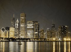 Fototapeta254 x 184  Vintage Design: Chicago, 254 x 184 cm