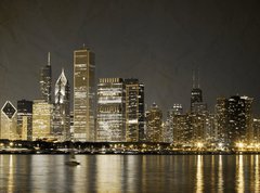 Fototapeta270 x 200  Vintage Design: Chicago, 270 x 200 cm