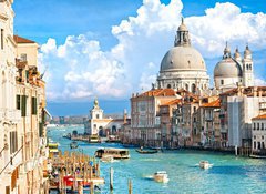 Fototapeta vliesov 100 x 73, 37097506 - Venice, view of grand canal and basilica of santa maria della sa