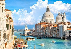 Fototapeta pltno 174 x 120, 37097506 - Venice, view of grand canal and basilica of santa maria della sa