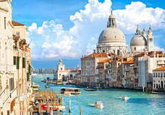 Fototapeta papr 184 x 128, 37097506 - Venice, view of grand canal and basilica of santa maria della sa