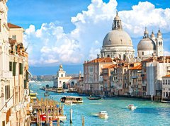Samolepka flie 270 x 200, 37097506 - Venice, view of grand canal and basilica of santa maria della sa